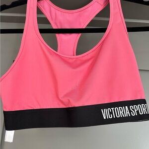 Victoria's Secret Pink and Black Sports Bra